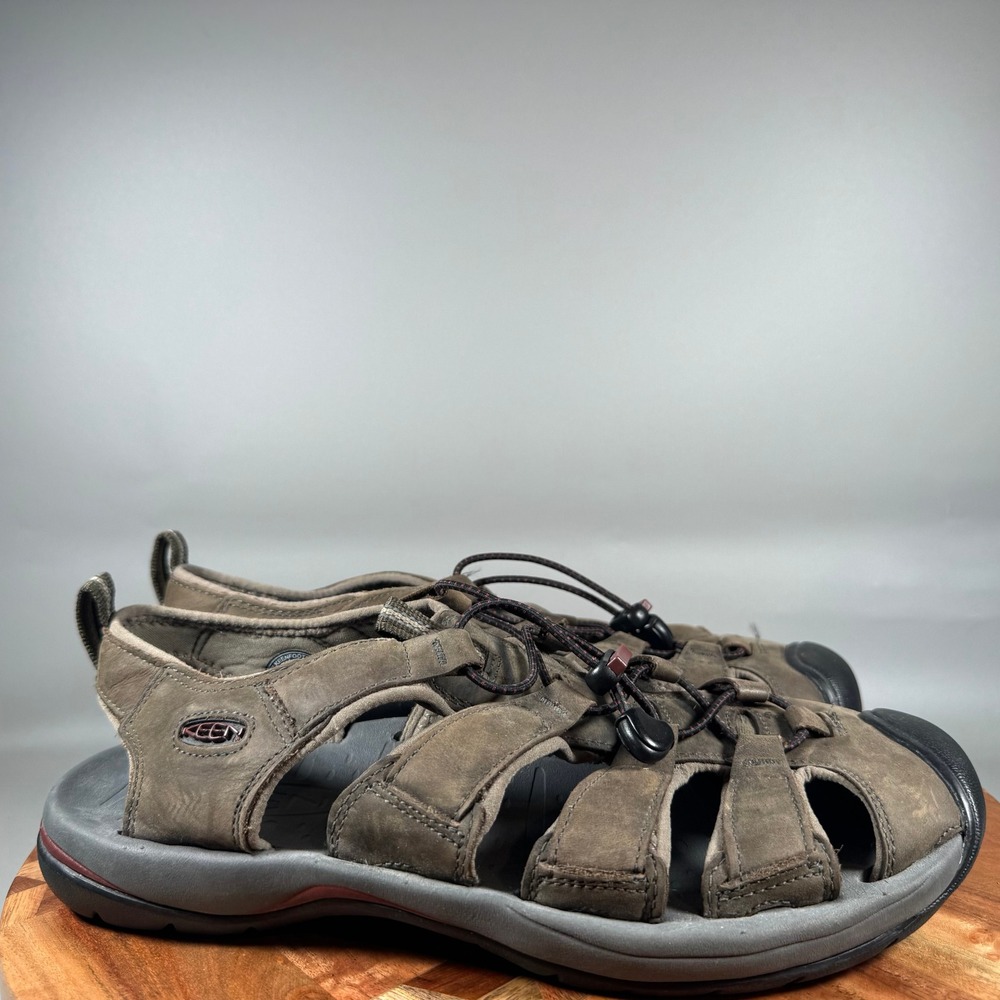 KEEN Arroyo II Mens 10.5 Brown Leather Waterproof Hiking Sandals Hybrid Shoes